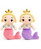 DPARANI Princess Mermaid Plush Toy for Kids, Soft & Cuddly Stuffed Toy, 25 cm, Pink or Purple, 1 Colour Sent at Random