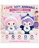 DPARANI Cute Kawaii Monster Soft Toy for Kids, Super Soft & Huggable Plush Toy, Adorable Stuffed Animal for Boys & Girls, Perfect Gift for Birthday & Playtime, 30 cm (Blue/Pink, One Random Colour)