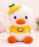 DPARANI soft Plush Duck Toy with Cute Hat, Huggable Cuddly Stuffed Toy for Kids, 30 cm, Yellow & White