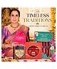 Parul Garg Beauty Timeless Traditions Gift Pack | 10-in-1 Lipstick pack, Kajal, Sindoor, Utsav Bindi Patta, Traditional Potli