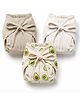 Cocoon Care Bamboo Cotton Knitted Solid & Printed Nappy Pack of 3 for Baby 3-6M Multi Color