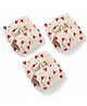 Cocoon Care Bamboo Cotton Knitted Printed Nappy Pack of 3 for Baby 0-3M Beige