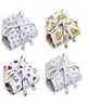 The Boo Boo Club Muslin Cotton Printed Nappy for Baby 0-6M White