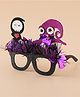 Glasses Free Size Halloween Theme Spooky Ghost and Witch Applique- Black