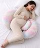 Zoe Maternity Pillow Wedge Pillows for Back & Belly Support Ergonomic Pregnancy Support| Soft & Comfortable| Compact Design| 1st, 2nd & 3rd Trimester - Pink