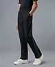 Technosport Knit Colour Blocked Track Pants - Black