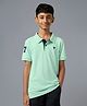 Technosport Knit Half Sleeves Brand Logo Embroidered Polo Tee - Green