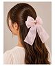 Funkrafts Floral Embellished Bow Applique Detailed Alligator Hair Clip - Pink
