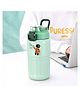 Nayasa Hangout 425ml Water Bottle, Double Wall Stainless Steel, Insulated Vacuum Flask | Hot & Cold | Leakproof Flip Lock Lid | Dual Sipping Mod | Durable for Travel, Office & Outdoor Use | Green