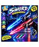 AKN TOYS Double Blades LED Light-Up Double-edged Telescopic Spark Sword Toy - PACK OF 1 (color may vary)