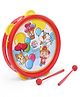 Ratnas Dafli Animal Print -Animal Print with sticks - Red & Yellow