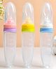 NEGOCIO 120ml Silicone Feeder Bottle with Spoon Feeder for Baby Supplement Rice Cereal Milk Feeding Bottle - PACK OF 1 - COLOR MAY VARY