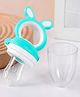 NEGOCIO Silicone Baby Fruit Nibbler & Teether with Rattle Handle | Soft Feeding Feeder for Fruits - PACK OF 1 - COLOR MAY VARY