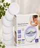 NEGOCIO Washable Nursing Pads 6 Pcs | Reusable, Soft & Leak Protection for Breastfeeding Moms - PACK OF 1 - COLOR MAY VARY