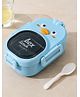 Chinmay Kids Cartoon Lunch Box with Leak-Resistant Lid, Secure Locking Clips & Spoon | Cute Lunch Box for School, Travel & Picnic ( Blue )
