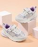 Cute Walk by Babyhug Velcro Closure Sneaker Shoes With Floral Print - Purple