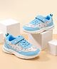 Cute Walk by Babyhug Velcro Closure Sneaker Shoes With Floral Print - Blue