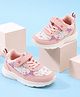 Cute Walk by Babyhug Velcro Closure Sneaker Shoes With Floral Print - Pink
