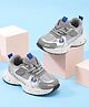 Cute Walk by Babyhug Velcro Closure Solid Sneaker Shoes- Grey