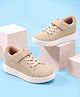 Cute Walk by Babyhug Velcro Closure Solid Sneaker Shoes - Beige