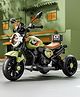 Baby Yamaha Kids Three Wheel Battery Operated Ride On Bike with Music & Lights - Green| Pre-loaded Music| USB & AUX Connectivity| Comfortable Seat| Easy to Operate| Easy to Assemble