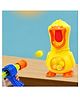 Muren Indoor Activity Fun Game Hungry Duck Open Mouth Shoot Target Aim Toy with Shooting Gun Balls for Kids Children Boy Girl Birthday Sound Gift Indoor Games-Multicolor