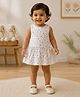 Aomi Blended Woven Sleeveless Floral Printed & Bow Applique Detailed Dress - Multi Colour