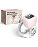 Safe-O-Kid Wearable Breast Pump | Hands-Free Electric Pump, 3 Modes & 9 Levels, Touch Control, Pause Function, 1500mAh Battery, 180ml Cup, BPA-Free - Pink