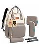 Motherly Patented Design Maternity Diaper Bag with Accessories , Waterproof Baby Travel Bag , Multi-Pocket Organizer for Newborn Essentials & Hospital Use (Envy Series, Cream & Grey)