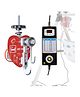 My Cradlle Automatic Baby Cradle Swing Kit for Traditional Jhula | Double Bearing Manual & Automatic Hook | Adjustable Speed | Shock-Proof | Made in India (Cradle Not Included) Red-DTP