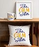 Wens The Calm Sister Gift set (Ceramic Coffee Mug (325 ml) + Cushion Cover 12x12 Inch and Table Photo Frame)