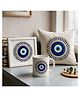 EVIL EYE Gift Set For Brother & Sister (Ceramic Coffee Mug (325 ml) + Cushion Cover 12x12 Inch and Table Photo Frame)