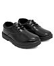 asian Solid Lace Up School Shoes - Black