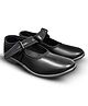 asian Solid Buckle Closure School Shoes - Black