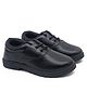 asian Solid Lace Up School Shoes - Black
