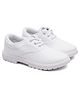 asian Solid Lace Up School Shoes - White