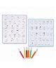 Enorme Alphabet Reusable/Washable Learning Drawing Mat with 6 Washable Color Pens for Kids (3+ Years)