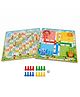 Enorme 2-in-1 Double-Sided Ludo and Snakes - Ladders Game Mat with 16 Colorful Pawns & Dice for Kids ( 3+ Years )