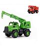 Enorme Friction Powered Heavy-Duty Construction Crane Truck with Movable Crane Arm & Hook Toy for Kids- Multicolor