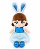 ELITE CREATIONS 40 cm Bunny Princess Doll Plush Toy for Kids Purple