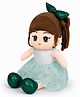 ELITE CREATIONS 40 CM Pretty Princess Doll Plush Toy with Bow - Green