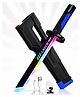 VikriDa LED Light Up Toy Sword with Scabbard, RGB Color Changing Glowing Blade, Smoke Effect on Draw, USB Type-C Rechargeable Light Sword, Role Play Toy for Kids Boys Girls
