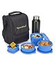 Signoraware Monarch Premium Microsafe Steel Lunchbox With Bag - Blue