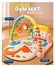 Fiddlerz Baby Play Mat for Babies Play Gym Floor Mat for Kids with Hanging Rattles Lights & Musical Keyboard Kick and Play Bed | Piano Gifts for New Born Baby Gym - Made in India (Pastel Pink)