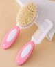NEGOCIO Baby Brush and Comb Set, Newborn Essentials Set with Baby Comb and Soft Bristle Hair Brush for Your Toddlers Scalp - PACK OF 1 - COLOR MAY VARY