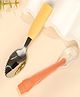 NEGOCIO Baby Scraping Mud Double Ended Fruit Puree Food Grade Silicone Manual Spoon for Complementary Food - PACK OF 1 - COLOR MAY VARY