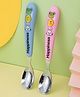 NEGOCIO 304 Stainless Steel Baby Spoons PP Handle Children's Training Spoon Tableware - PACK OF 1 - COLOR MAY VARY