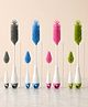 NEGOCIO Baby Bottle & Nipple Cleaning Brushes Set of 3 for Bottles, Sippers, Teats, Straw, Straw Cleaning Brush, Silicone Bristles, BPA Free, Ergonomic Handle - PACK OF 1 - COLOR MAY VARY