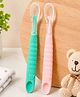 NEGOCIO Bear Cartoon Dual-use Infant Baby Kids Children Safety PP Silicon Fruit Scraper Spoon Feeding - PACK OF 1 - COLOR MAY VARY