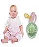 NEGOCIO 2pcs Baby pacifier made of natural silicone for Babies | Non Toxic & BPA Free Material - PACK OF 1 - COLOR MAY VARY